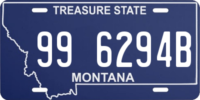 MT license plate 996294B