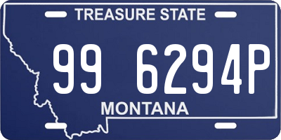 MT license plate 996294P