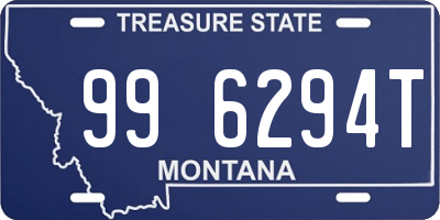 MT license plate 996294T