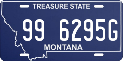 MT license plate 996295G