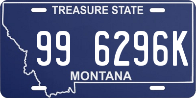 MT license plate 996296K