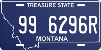 MT license plate 996296R