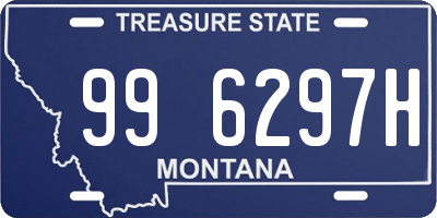 MT license plate 996297H