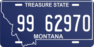 MT license plate 996297O