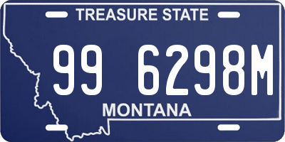 MT license plate 996298M