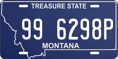 MT license plate 996298P