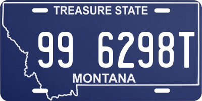 MT license plate 996298T