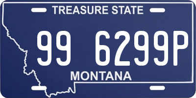 MT license plate 996299P