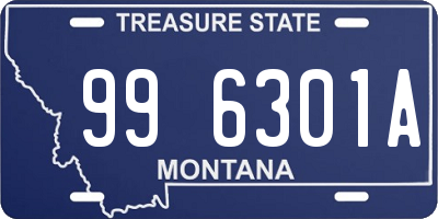 MT license plate 996301A