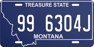 MT license plate 996304J