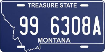 MT license plate 996308A