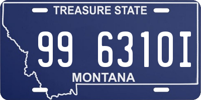 MT license plate 996310I