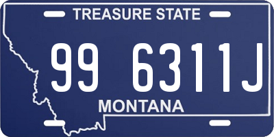 MT license plate 996311J