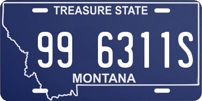 MT license plate 996311S