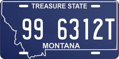 MT license plate 996312T