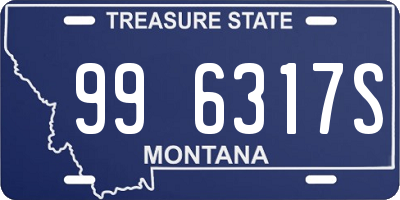 MT license plate 996317S