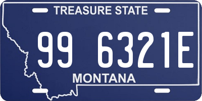 MT license plate 996321E