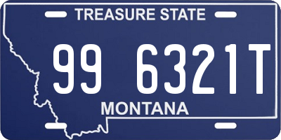 MT license plate 996321T