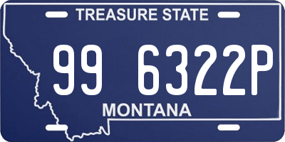 MT license plate 996322P