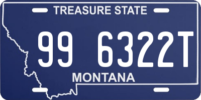 MT license plate 996322T