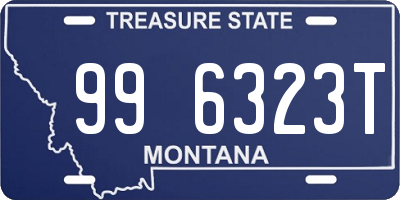 MT license plate 996323T