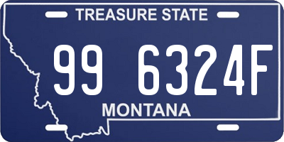 MT license plate 996324F