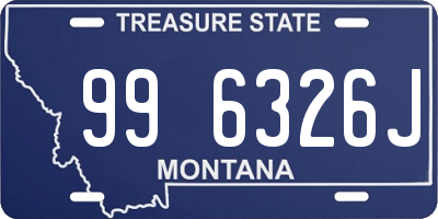 MT license plate 996326J