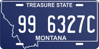 MT license plate 996327C