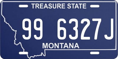 MT license plate 996327J