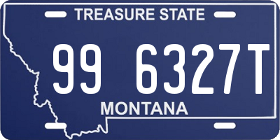 MT license plate 996327T