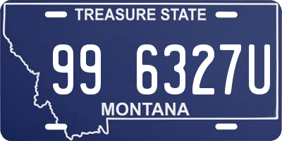 MT license plate 996327U