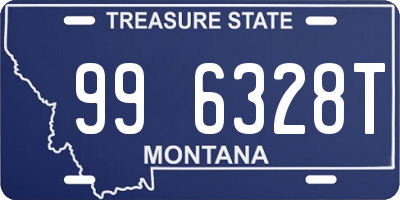 MT license plate 996328T