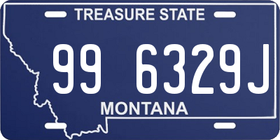 MT license plate 996329J