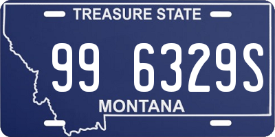 MT license plate 996329S