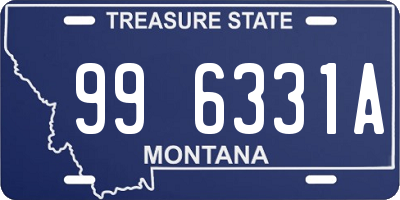 MT license plate 996331A