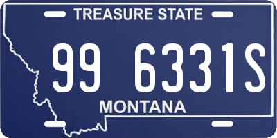 MT license plate 996331S