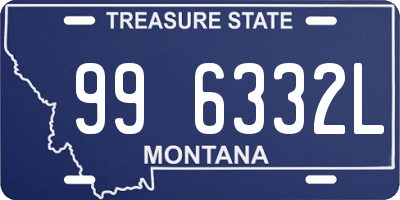 MT license plate 996332L