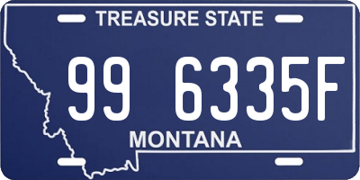 MT license plate 996335F