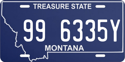 MT license plate 996335Y