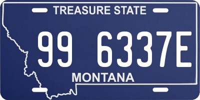 MT license plate 996337E