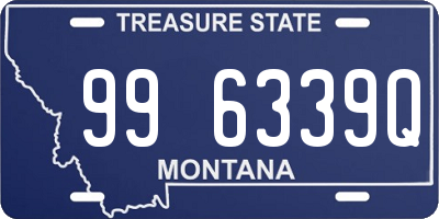 MT license plate 996339Q