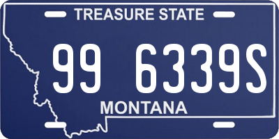 MT license plate 996339S