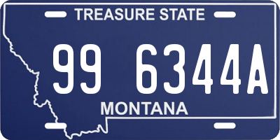 MT license plate 996344A