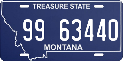 MT license plate 996344O