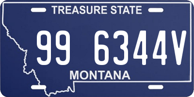 MT license plate 996344V