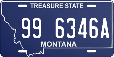 MT license plate 996346A