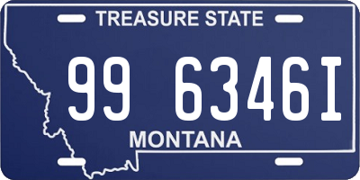 MT license plate 996346I