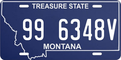 MT license plate 996348V