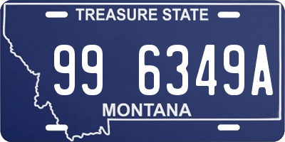 MT license plate 996349A