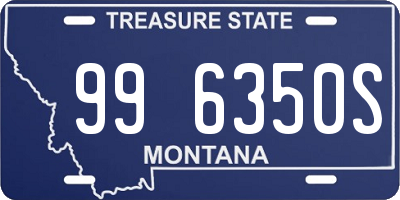 MT license plate 996350S